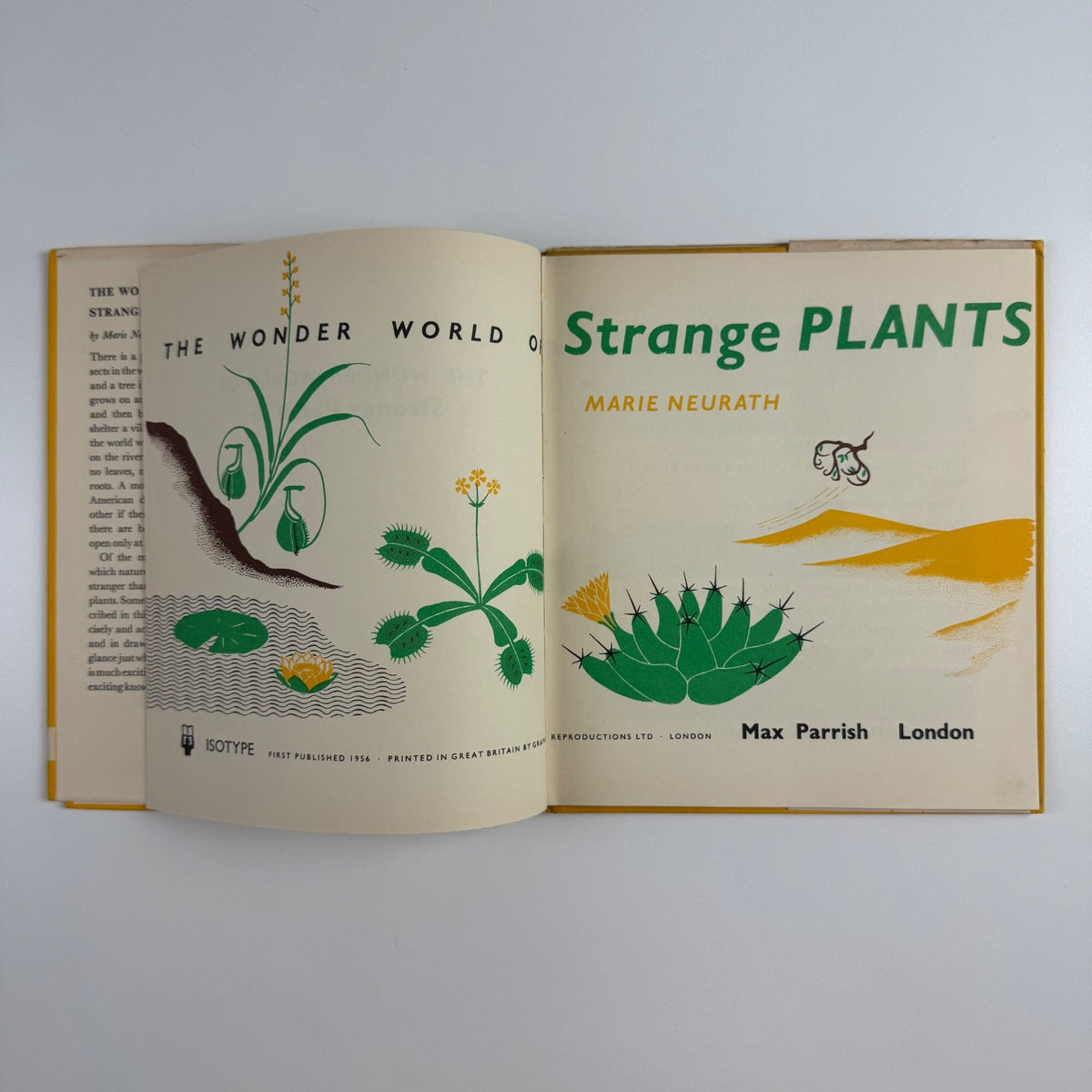 The Wonder World of Strange Plants by Marie Neurath | Max Parrish, 1956 Isotype Institute