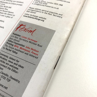 Forum 12 Journal of Letter Exchange | Issue 12 September, 2006 | Art Deco lettering