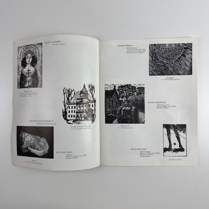Leaflet for engravings, etchings, woodcuts, linocuts. Contemporary and Historical Works | Peter J. Mortimer-Rae Fine Arts, Calgary