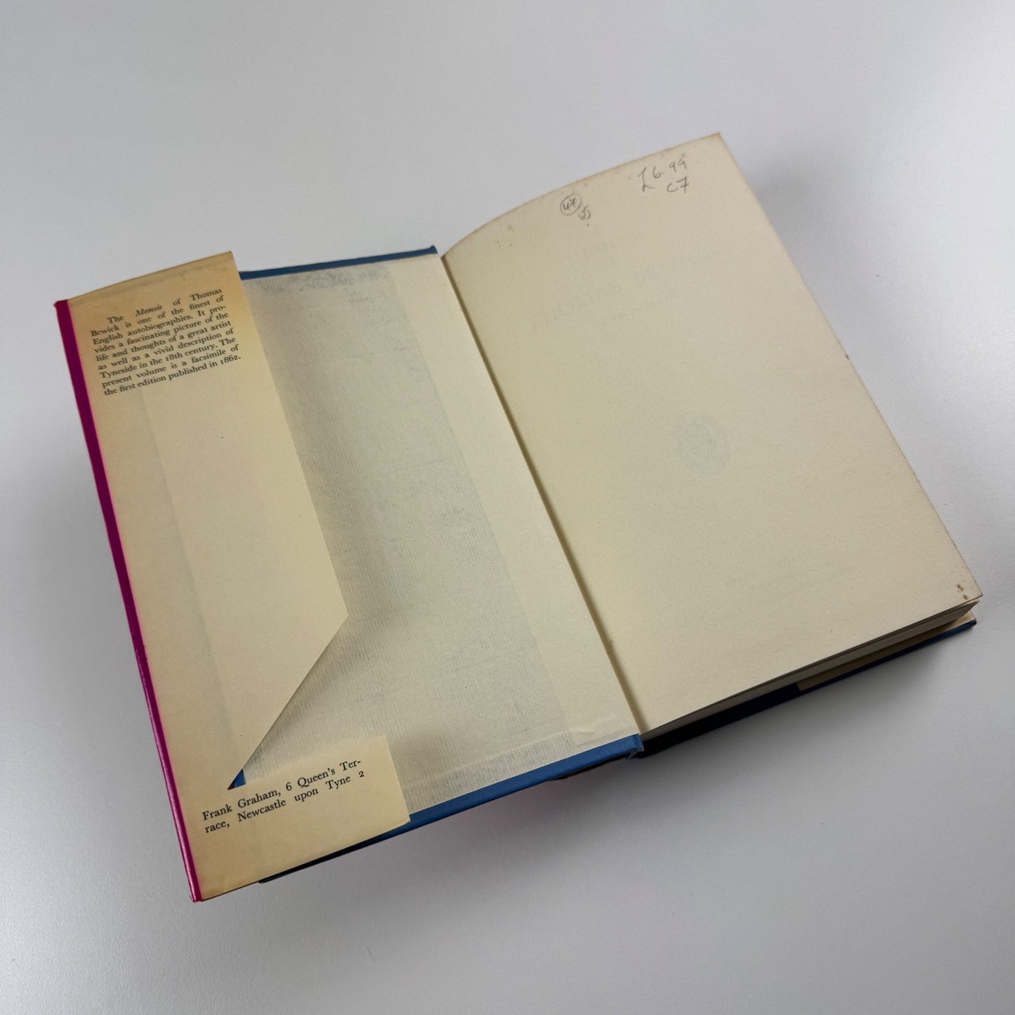 Memoir of Thomas Bewick The Scholar Press, 1974 facsimile edition