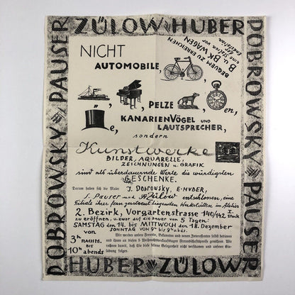 Huber, Zülow, Dubrowsky, Hauser | Small flyer – Austrian Vienna Secession artists