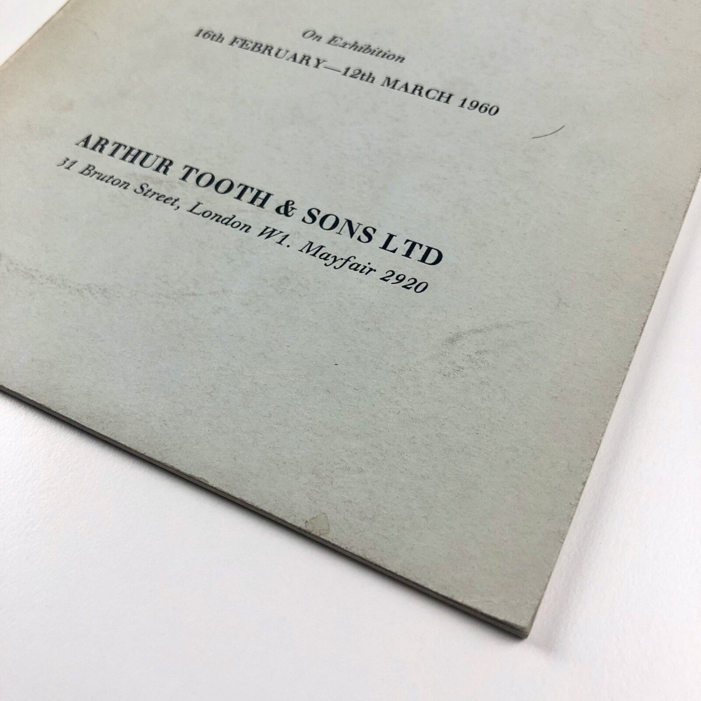 Homage to Matthew Smith | Arthur Tooth catalogue, Mayor Gallery 1960