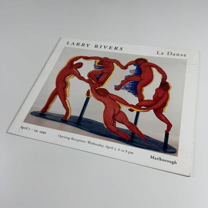 Folding card Larry Rivers La Danse | Marlborough New York April 1995