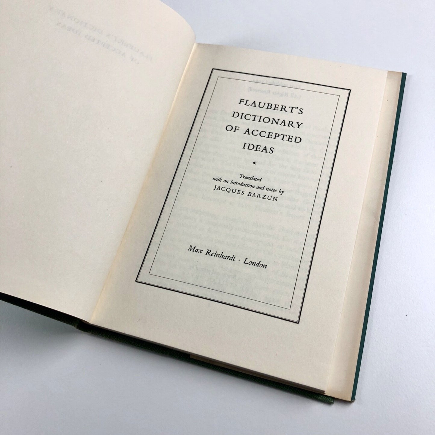 Flaubert’s Dictionary of Accepted Ideas | Translated by Jacques Barzun, 1954