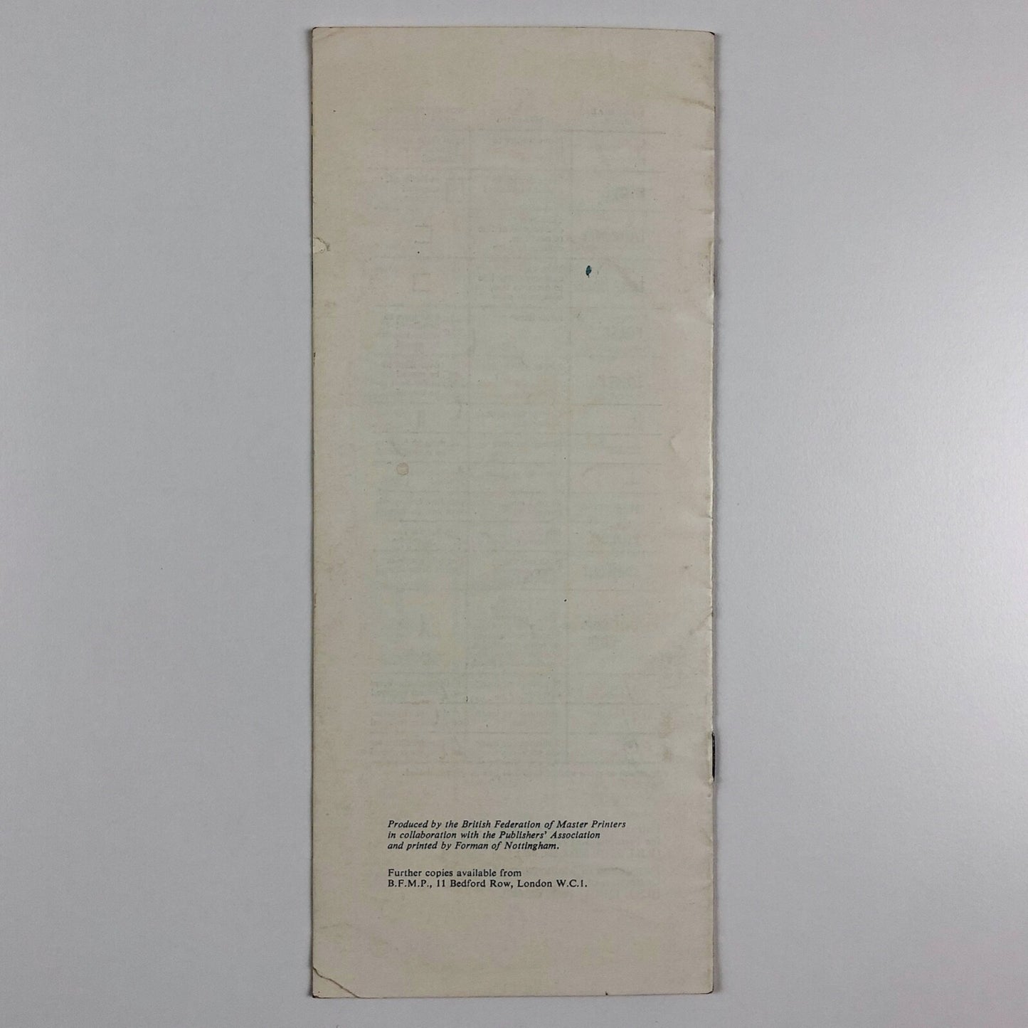 Authors’ Alterations cost money and cause delay... | Federation of Master Printers leaflet | Undated, probably 1960s