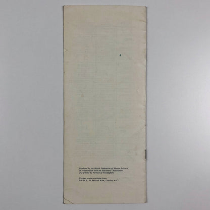 Authors’ Alterations cost money and cause delay... | Federation of Master Printers leaflet | Undated, probably 1960s