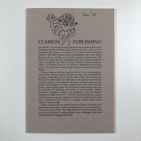 Clarion Publishing – promotional leaflet and inserts c. 1994