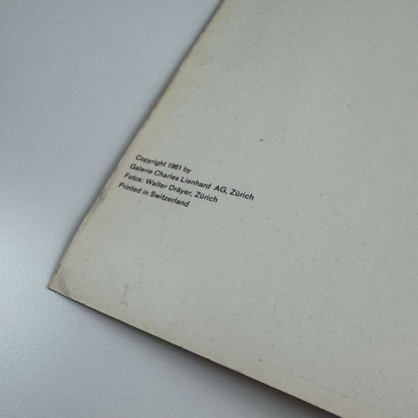 Music | Galerie Charles Lienhard Zurich February 1961