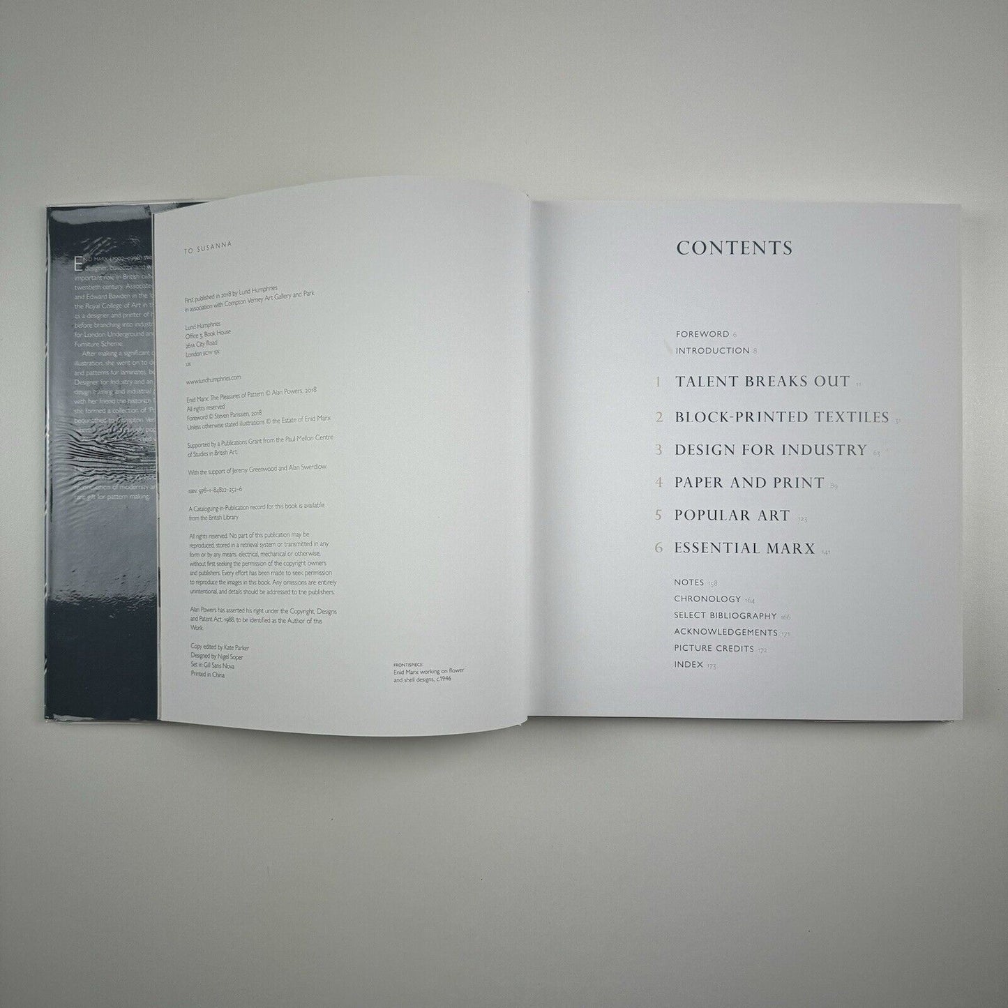 Enid Marx. The pleasures of pattern by Alan Powers | Lund Humphries, 2018 signed