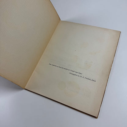 Mein Weg zu Klee | Rudolf Bernoulli. Verlag Benteli, 1940