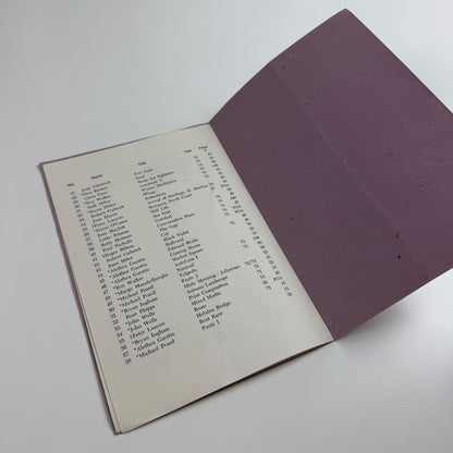 Catalogue Penwith Society Gallery Winter exhibtion 1973/74