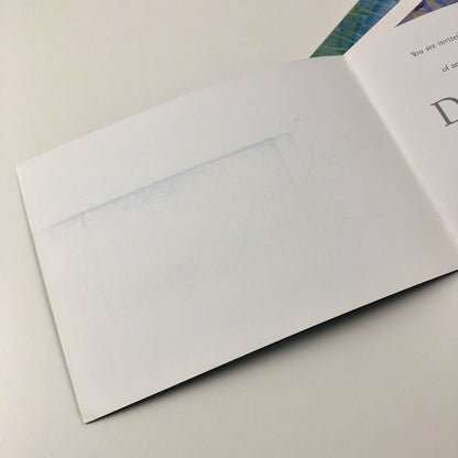 Five blank cards – David Tress paintings, with private view card | West Wales Art Centre