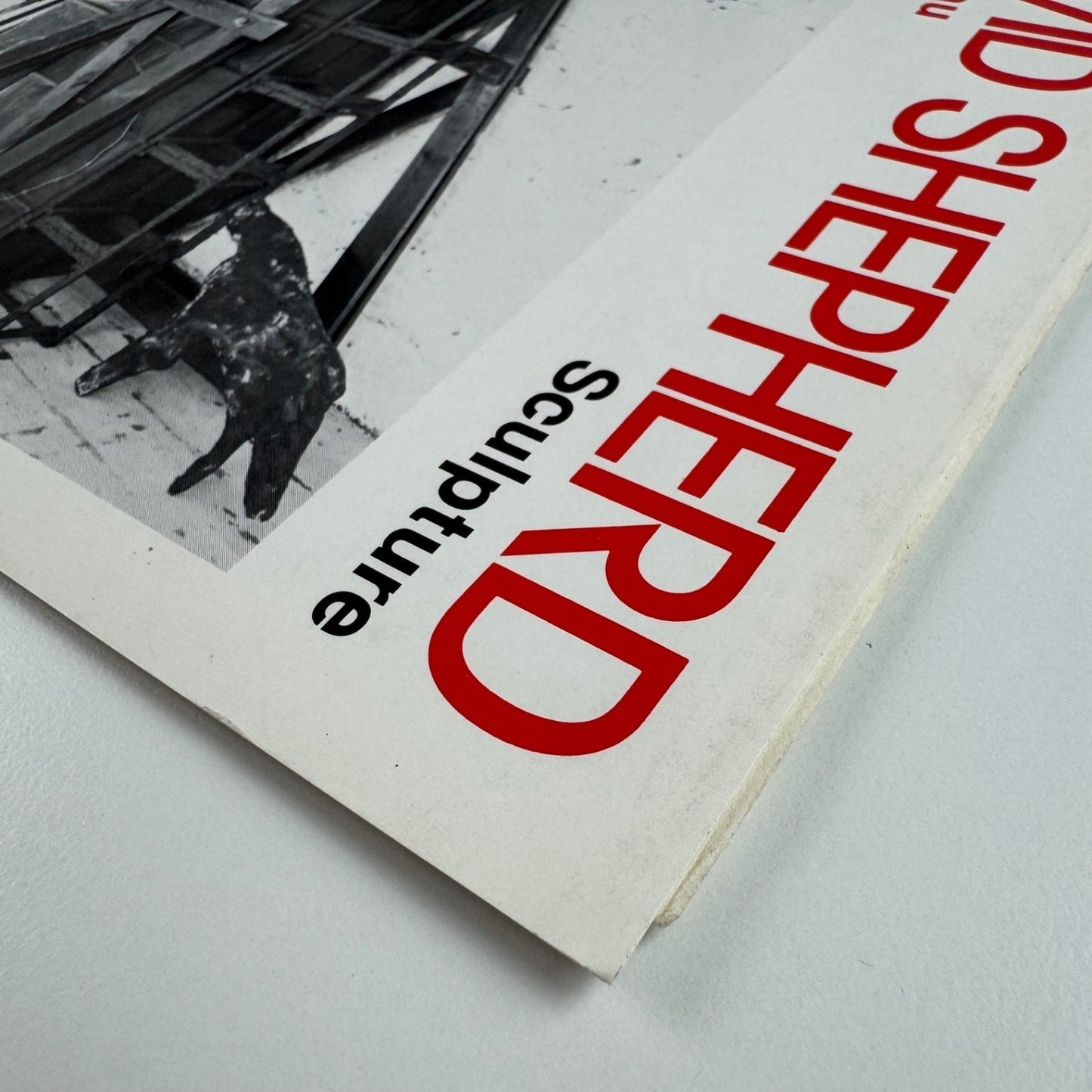 Folding card/catalogue for David Shepherd Sculpture | Oriel, Cardiff, Welsh Arts Council, 1981