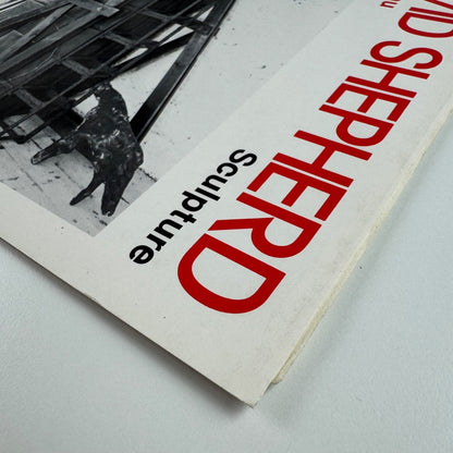 Folding card/catalogue for David Shepherd Sculpture | Oriel, Cardiff, Welsh Arts Council, 1981