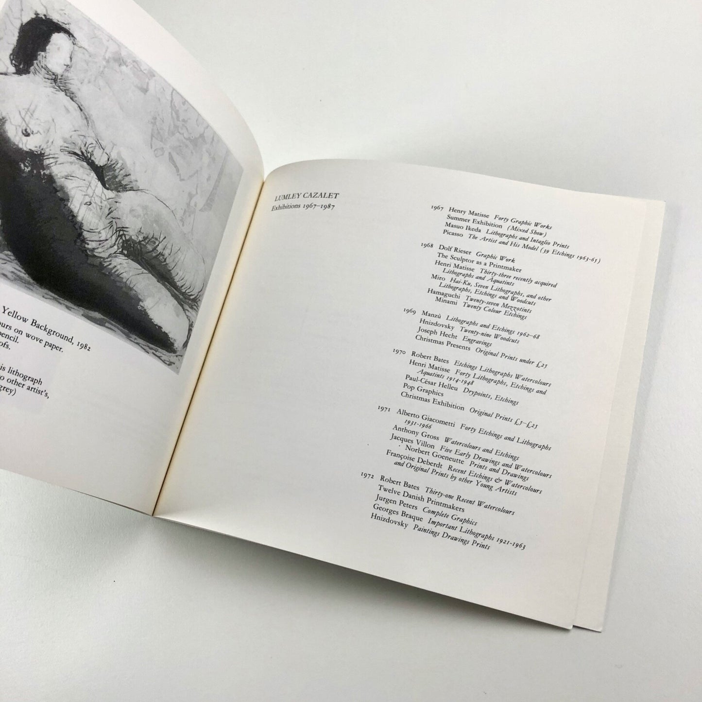 Henry Moore: Lithographs, etchings and woodcuts, 1931-1982 | Lumley Cazalet catalogue, 1987