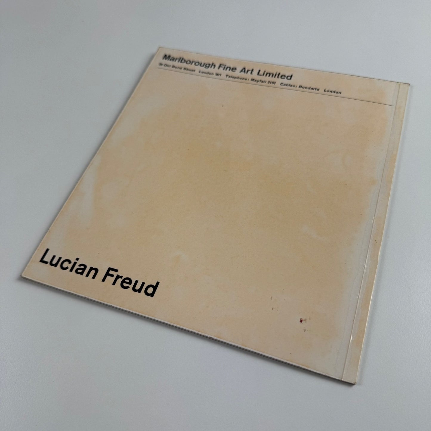 Lucian Freud Recent Work | Marlborough Fine Art Oct 1963 design by Gordon House