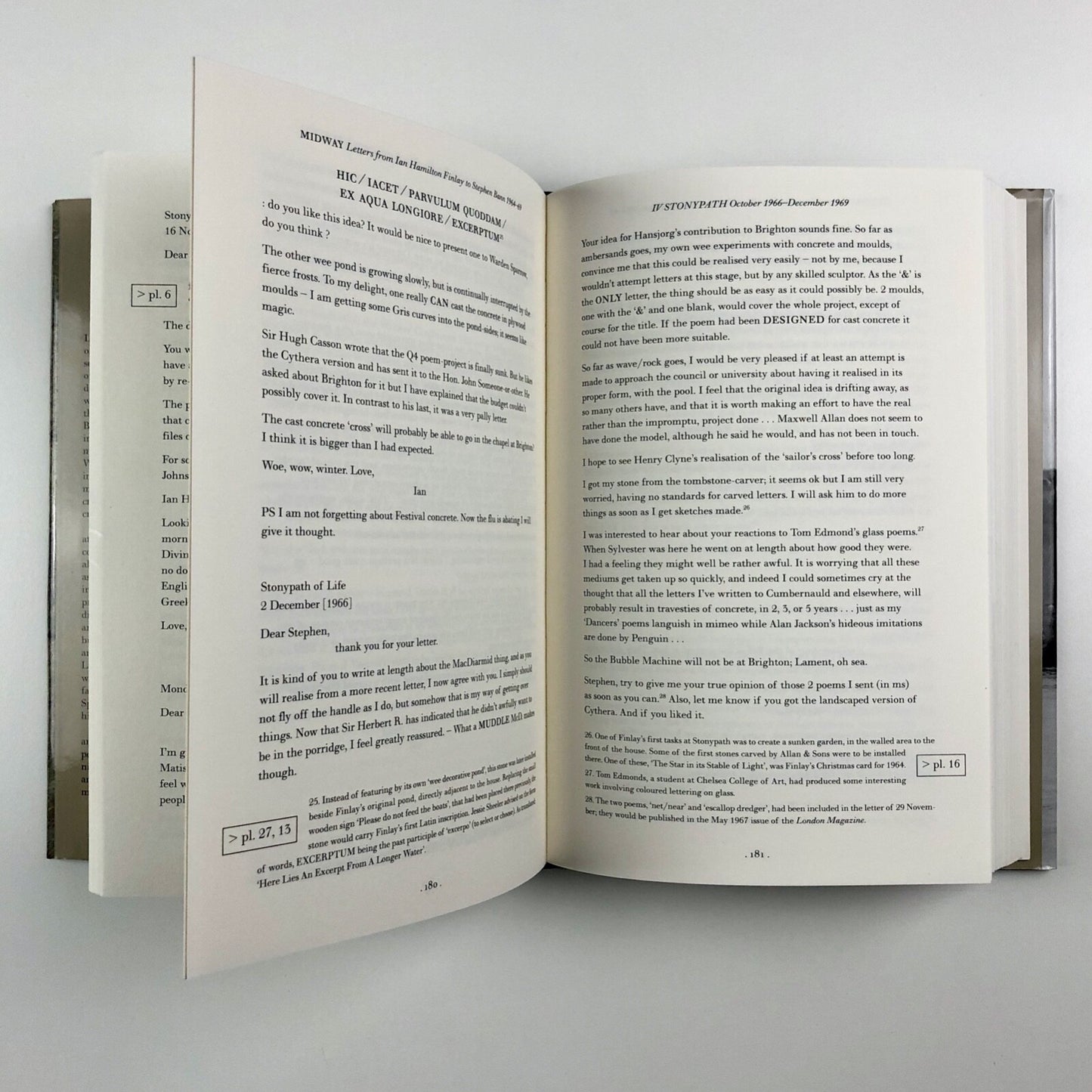 Midway. Letters from Ian Hamilton Finlay to Stephen Bann 1964-69 | Hardback | Wilmington Square Books, 2014