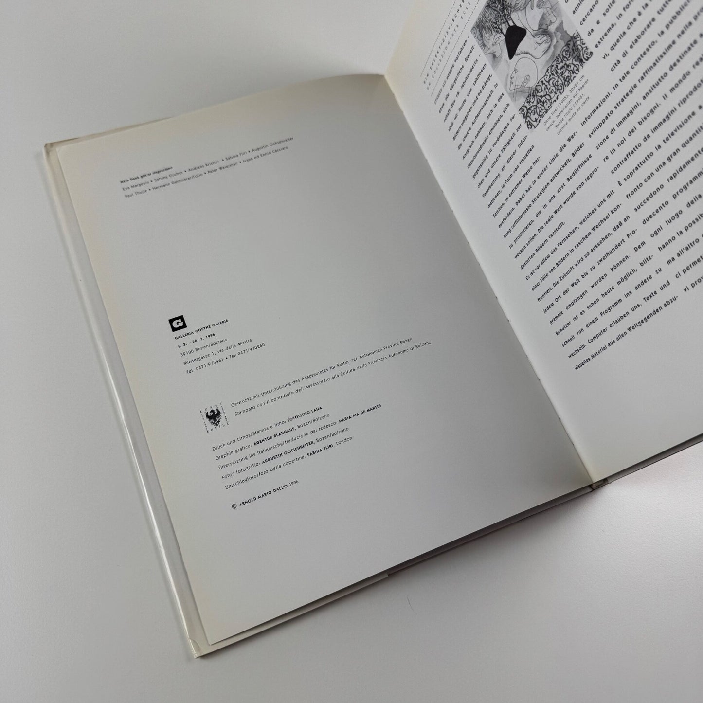 Dall’o Hotel Europa | Galleria Goethe Galerie, 1996