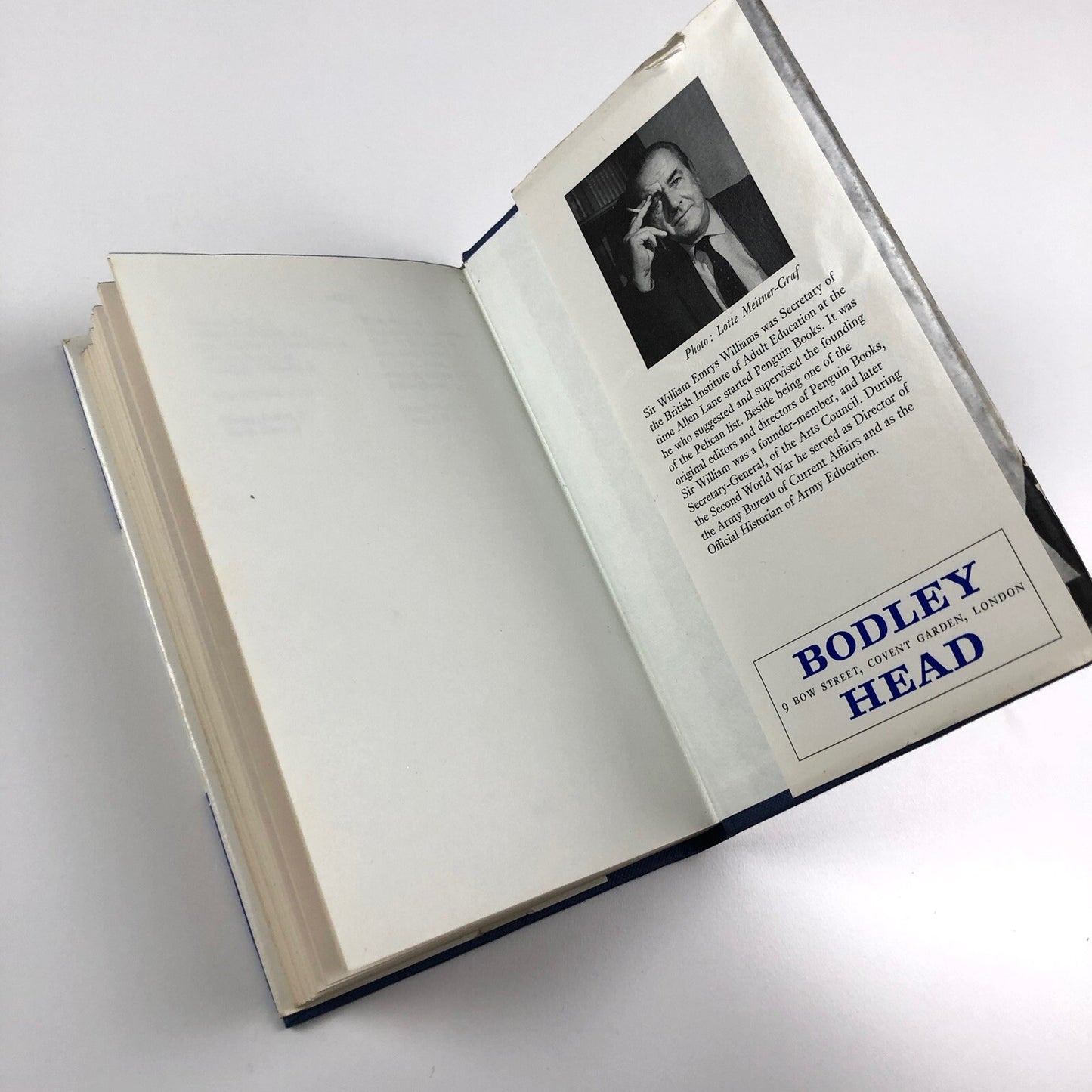 Allen Lane. A personal portrait by W.E. Williams | The Bodley Head, 1973