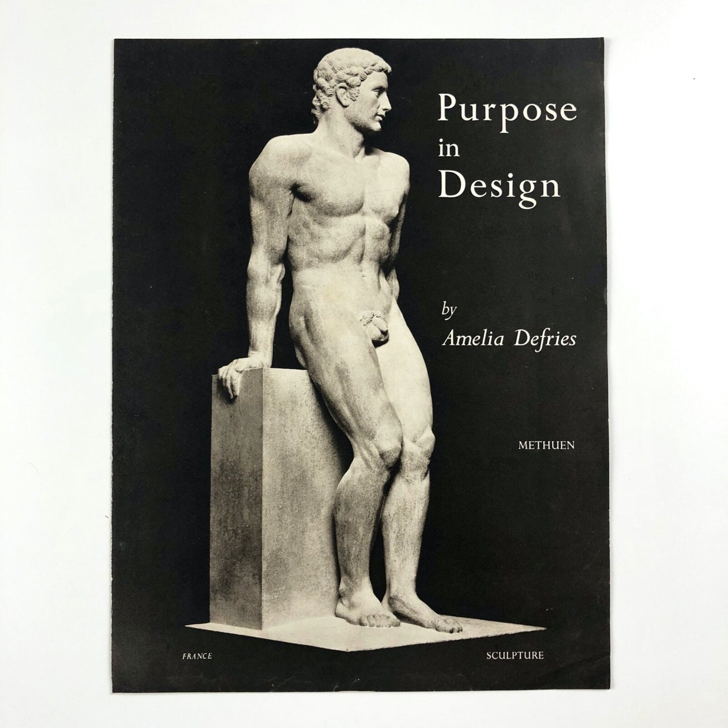 Prospectus for Purpose in Design by Amelia Defries | Methuen c. 1938 leaflet