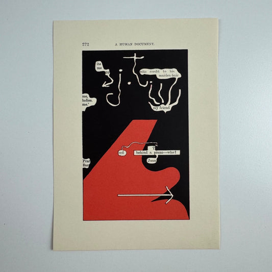 A Humument page 272 'its me pp' by Tom Phillips | The Tetrad Press, 1970
