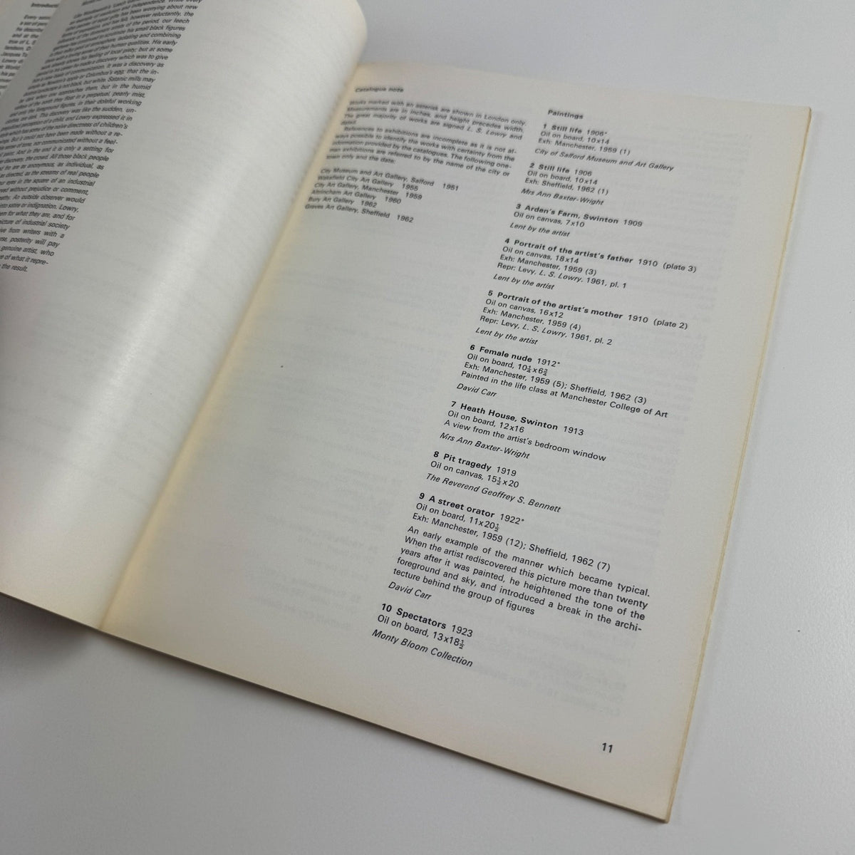 L.S. Lowry retrospective exhibition | Arts Council 1966/67 + private view invite