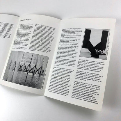 The Space Between – exhibition leaflet | John Hansard Gallery Southampton, 1986