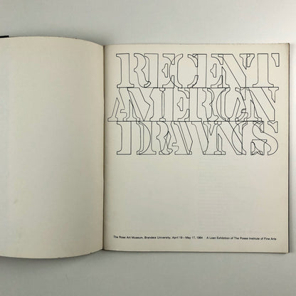Recent American Drawings – Poses Institute of Fine Arts, Rose Art Museum 1964