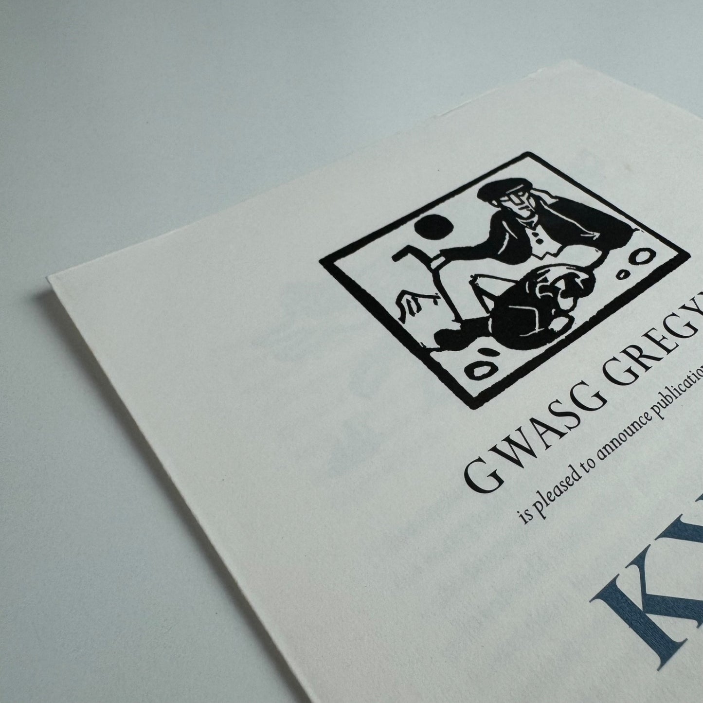 Prospectus for Kyffin A Celebration. Edited by Derek Llwyd Morgan | Gwasg Gregynog
