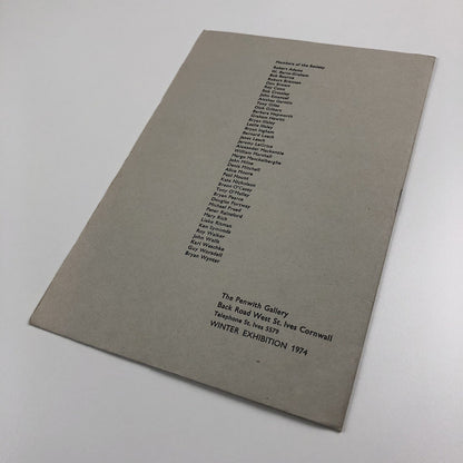 Catalogue – Penwith Winter exhibition 1974 | The Penwith Society