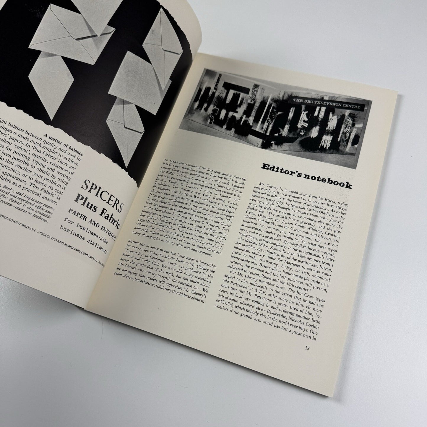 Book Design and Production | Volume 3 No 3 1960 | Printing News Ltd | Ed. James Moran