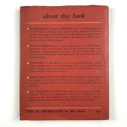 Alec Davis – Type in Advertising  | Published by Raithby, Lawrence & Company, c.1950