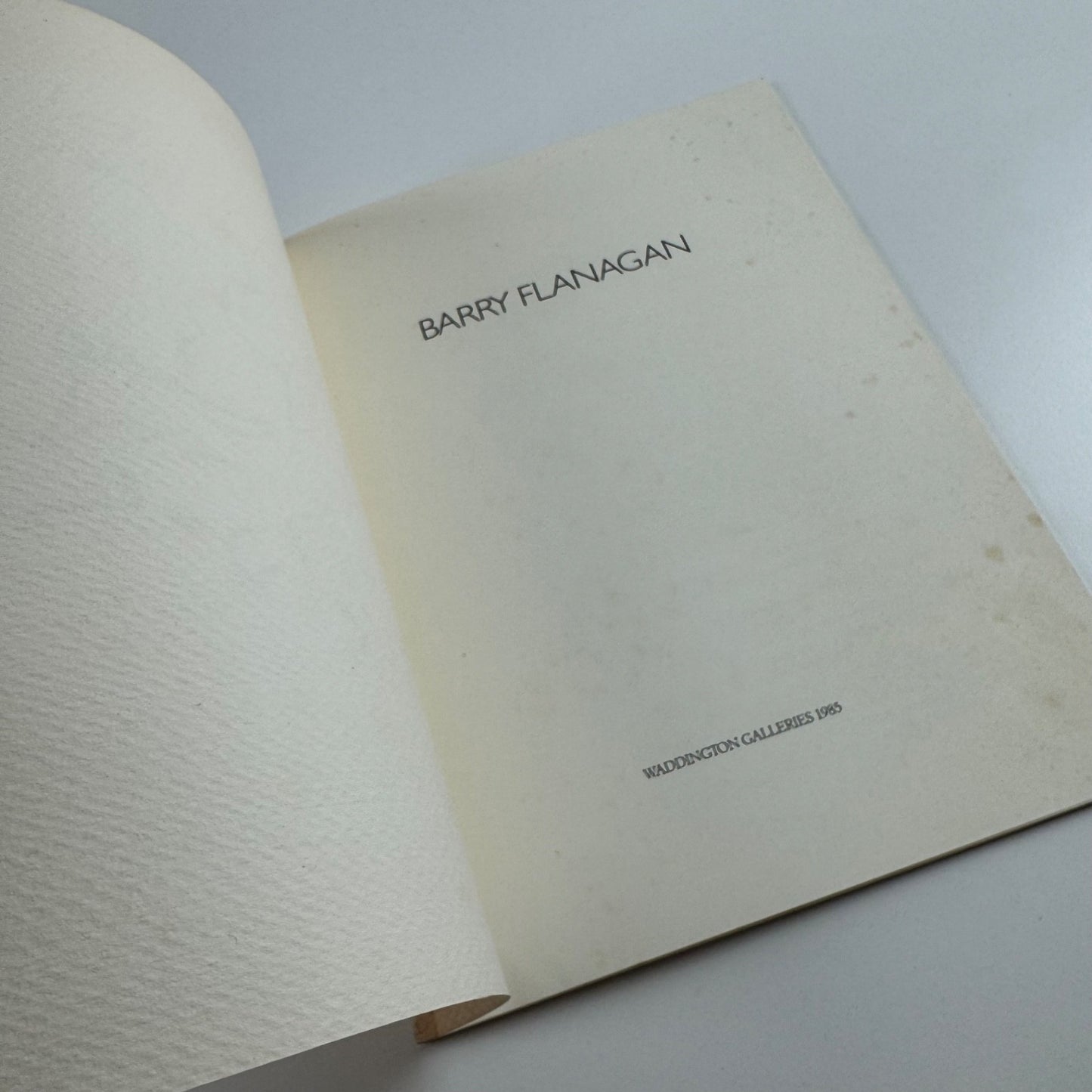 Barry Flanagan | Waddingon Galleries, 1985