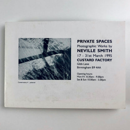 Neville Smith – Private Spaces | Custard Factory exhibition card, 1995
