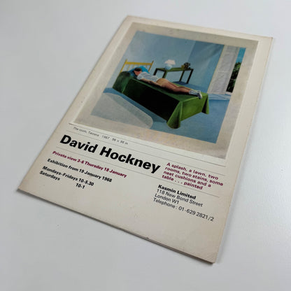 Folding card David Hockney | Kasmin Limited, London, 1968