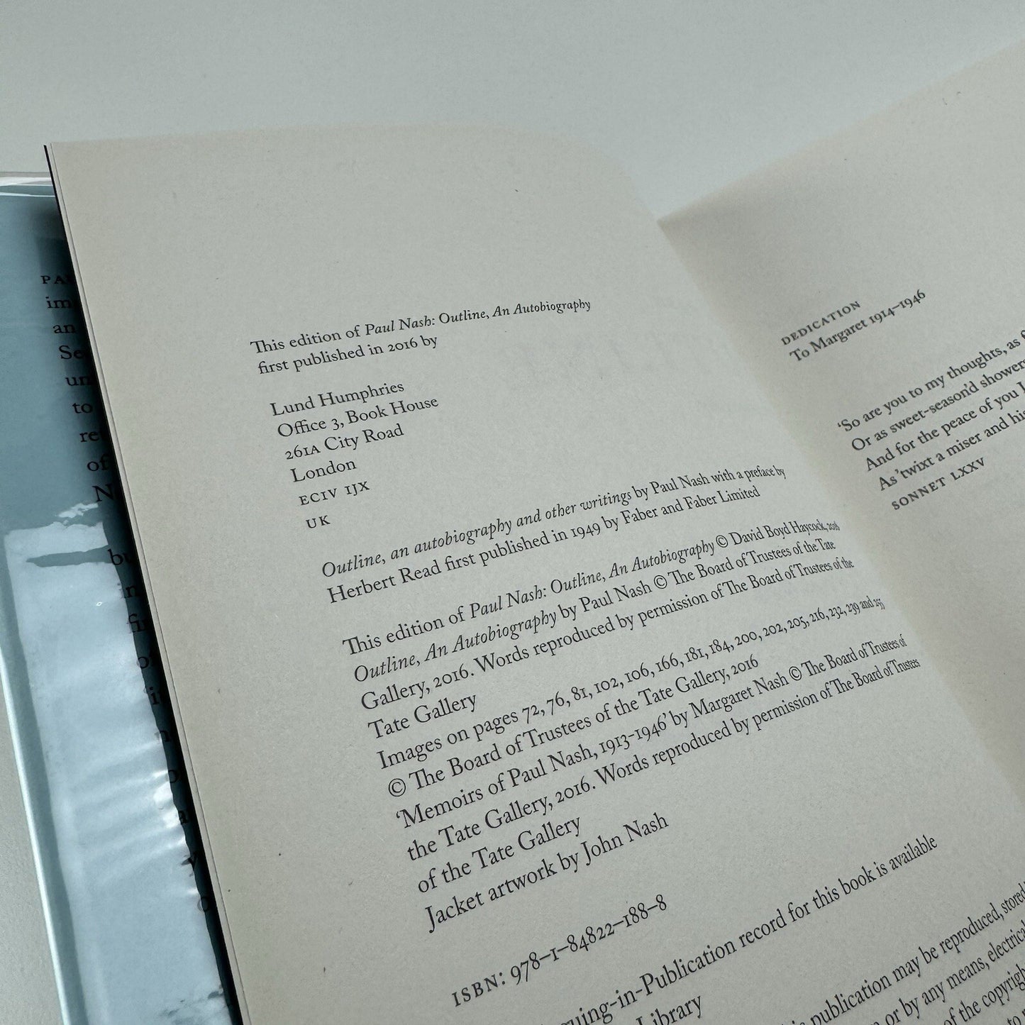 Paul Nash. Outline. An Autobiography | Lund Humphries, 2016 HB