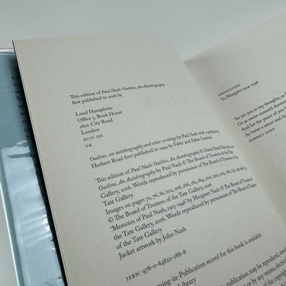 Paul Nash. Outline. An Autobiography | Lund Humphries, 2016 HB
