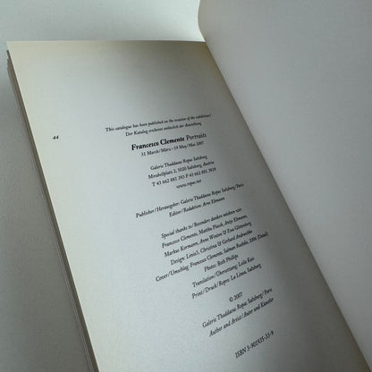 Francesco Clement Portraits | Galerie Thaddaeus Ropac, 2007