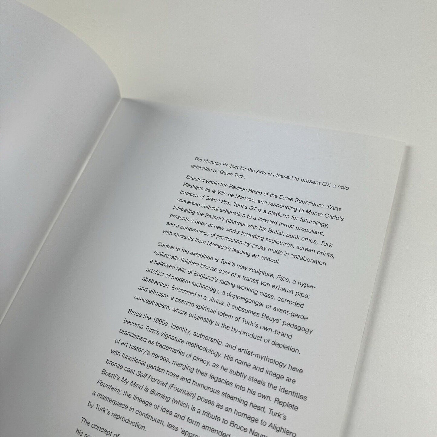 Gavin Turk | The Monaco Project for the Arts | Patricia Low Contemporary, 2013