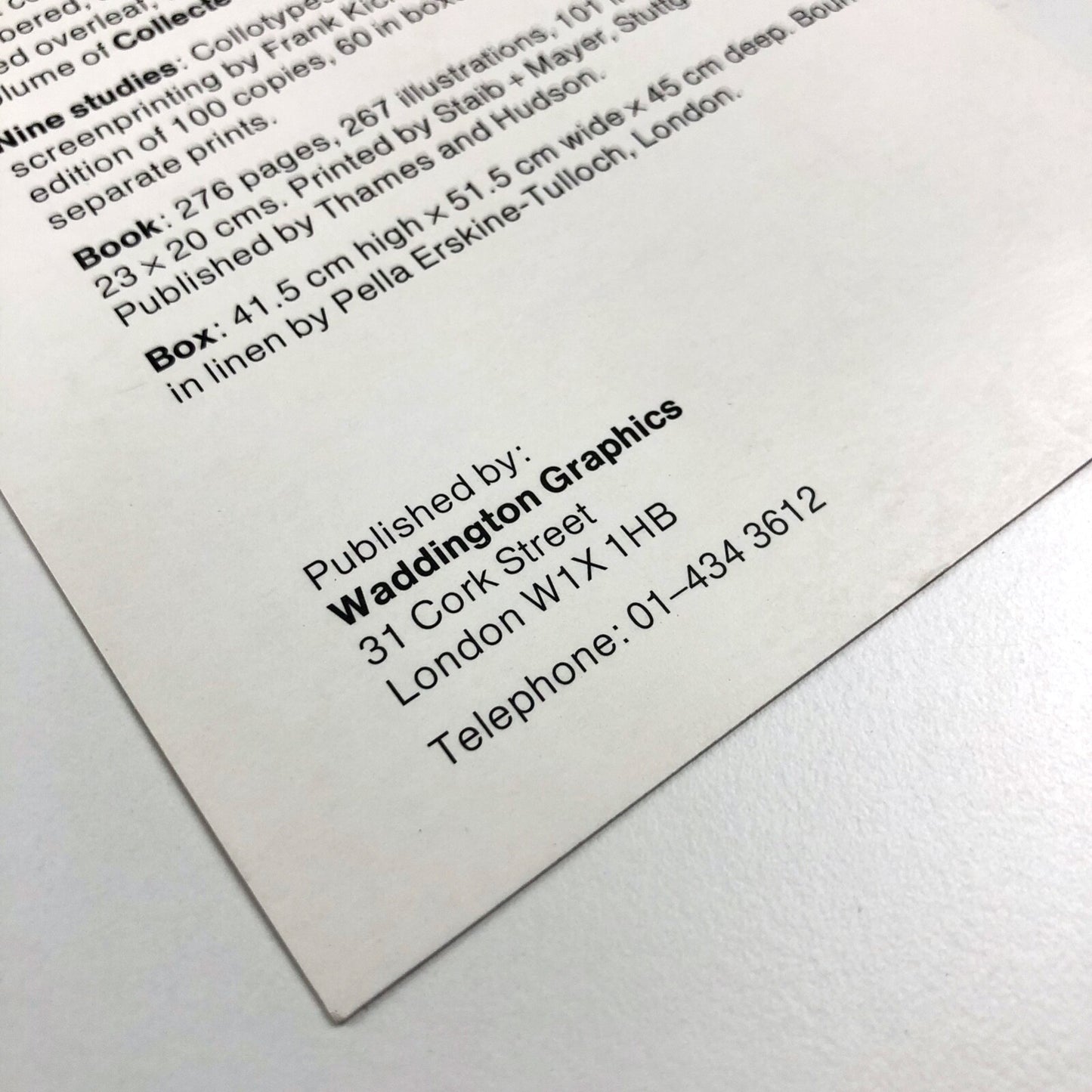 Richard Hamilton: Nine Studies 1957–65 | Exhibition leaflet, Waddington Graphics