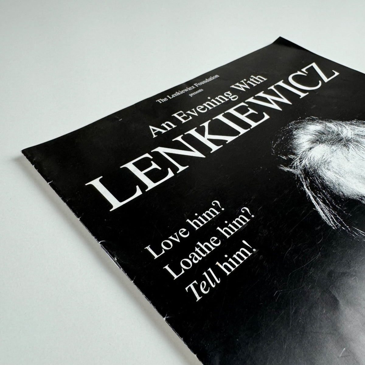 Programme: An evening with Lenkiewicz | Theatre Royal Plymouth 28 April 1996