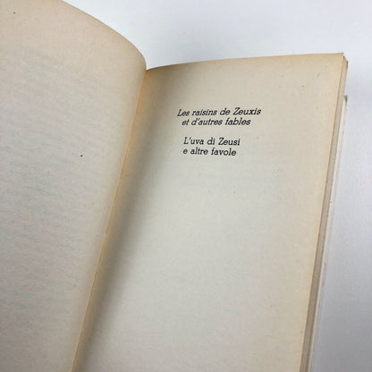 Yves Bonnefoy – L'Uva di Zeusi e Altre Favole | Biblioteca Cominiana, 1991