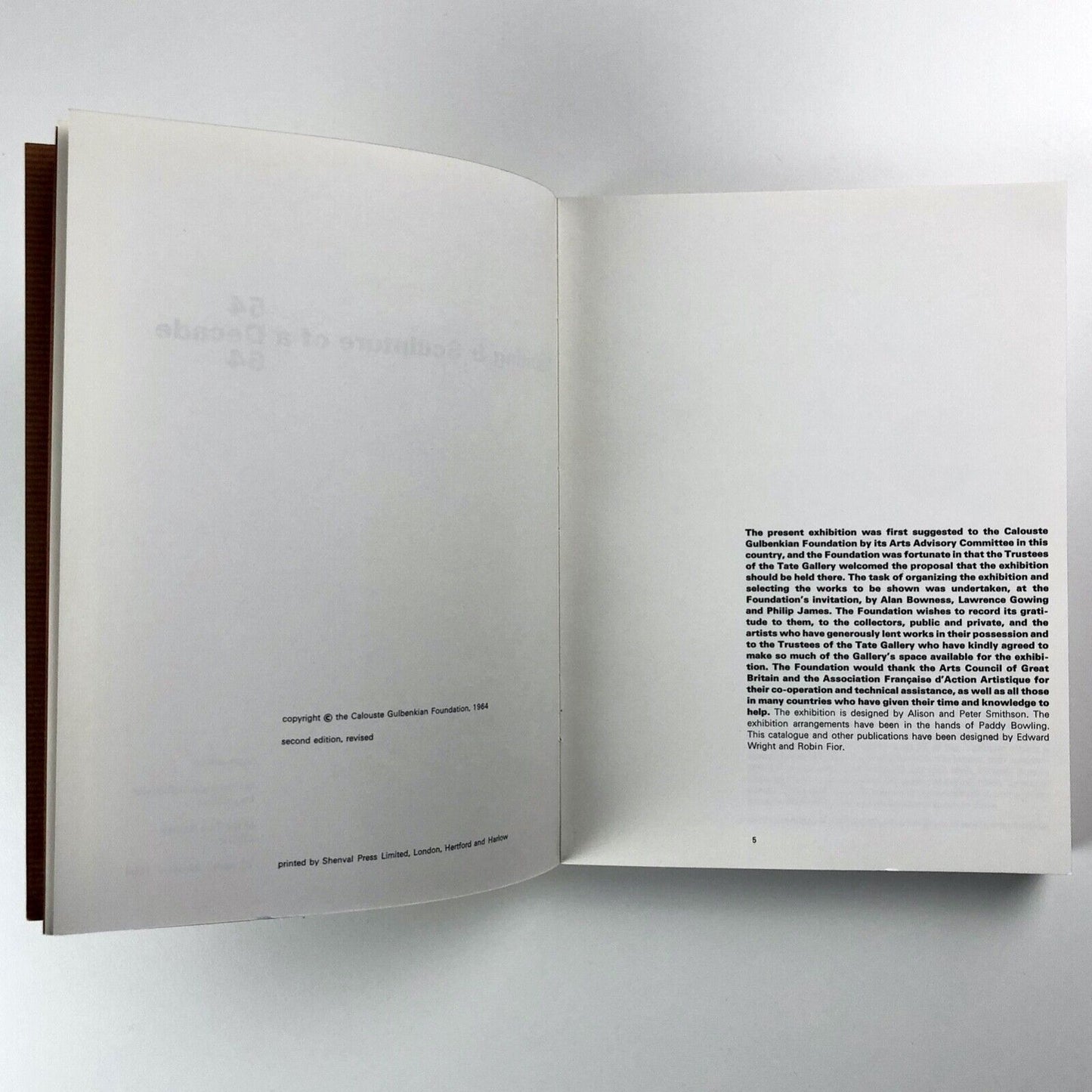 54–64 Painting & Sculpture of a Decade | Tate Gallery | Calouste Gulbenkian, 1964