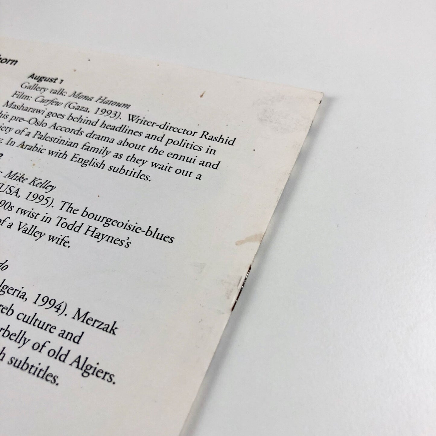 Distemper – Dissonant Themes in the Art of the 1990s | Smithsonian Institute catalogue leaflet, 1996
