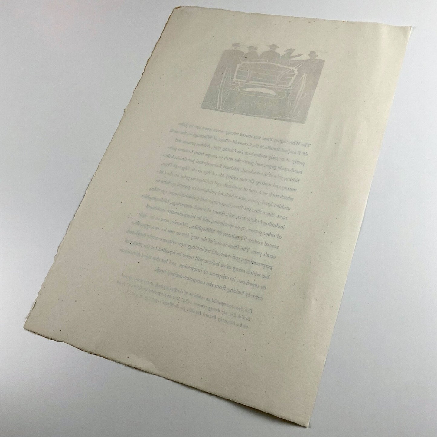Flyer for the exhibition of The Whittington Press’s books | British Library 1989