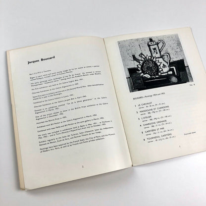 Jacques Boussard / Isaac Païlès / Bill Barker | Marlborough catalogue, 1956