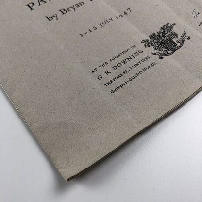 Catalogue Drawings and Paintings by Bryan Wynter | Guido Morris, St Ives catalogue leaflet 1947