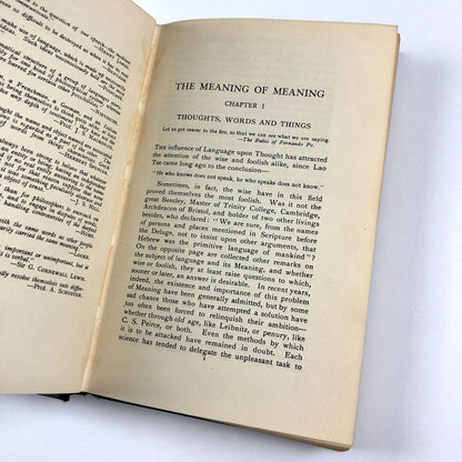 The Meaning of Meaning C.K. Ogden and I.A. Richards | Harcourt, Brace & Co 1953 | Ben & Bernarda Shahn