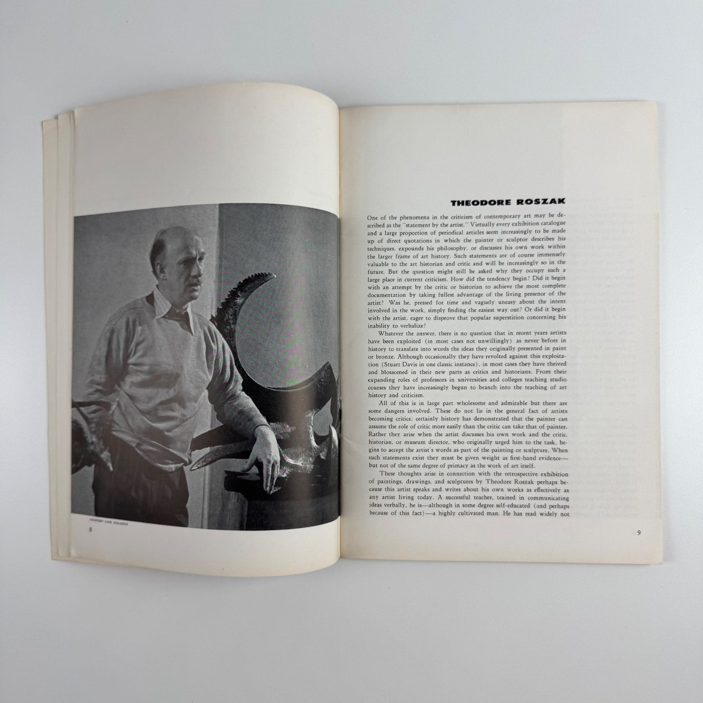 Theodore Roszak by H.H. Arnason | Walker Art Center, Minneapolis, 1956