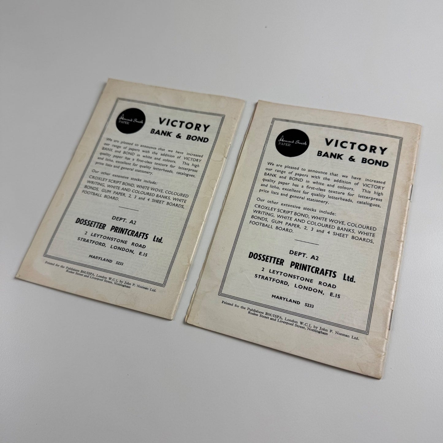 Small Printer x 2 issues nos 21 and 22 for September and October 1966, includes article on type art